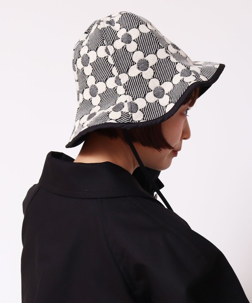 Dot＆Stripes CHILD WOMAN（ドットアンドストライプス　チャイルドウーマン）の「花柄キルトブリスターJAQ ハット（キャスケット・レディース・レッド/ブラック・FREE）」の18枚目の写真