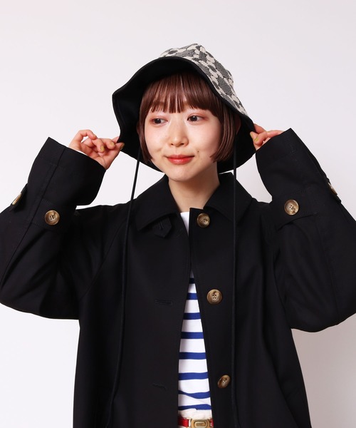 Dot＆Stripes CHILD WOMAN（ドットアンドストライプス　チャイルドウーマン）の「花柄キルトブリスターJAQ ハット（キャスケット・レディース・レッド/ブラック・FREE）」の15枚目の写真