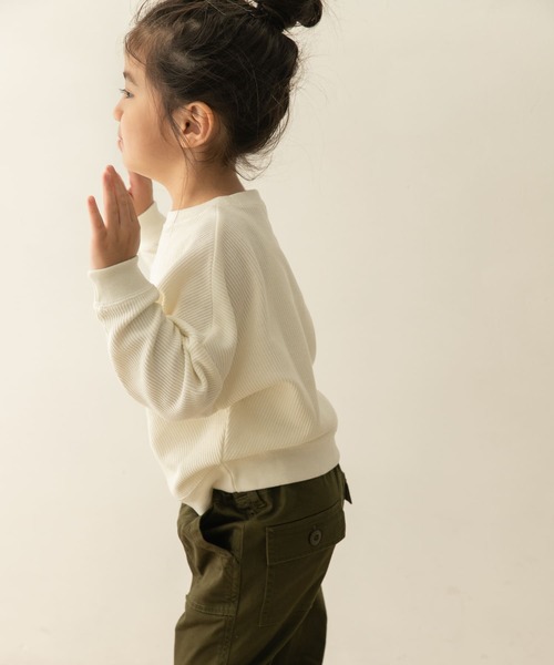 URBAN RESEARCH DOORS（アーバンリサーチドアーズ）の「『親子リンク』タックスリーブロングTシャツ(KIDS)（Tシャツ/カットソー・キッズ・オフホワイト/イエロー系その他・120/105/135）」の14枚目の写真