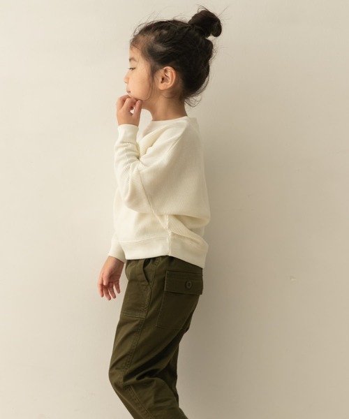 URBAN RESEARCH DOORS（アーバンリサーチドアーズ）の「『親子リンク』タックスリーブロングTシャツ(KIDS)（Tシャツ/カットソー・キッズ・オフホワイト/イエロー系その他・120/105/135）」の9枚目の写真