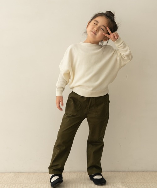 URBAN RESEARCH DOORS（アーバンリサーチドアーズ）の「『親子リンク』タックスリーブロングTシャツ(KIDS)（Tシャツ/カットソー・キッズ・オフホワイト/イエロー系その他・120/105/135）」の17枚目の写真