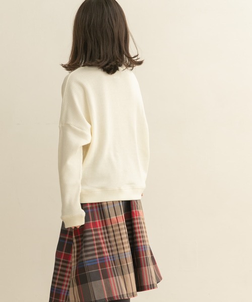 URBAN RESEARCH DOORS（アーバンリサーチドアーズ）の「『親子リンク』タックスリーブロングTシャツ(KIDS)（Tシャツ/カットソー・キッズ・オフホワイト/イエロー系その他・120/105/135）」の10枚目の写真