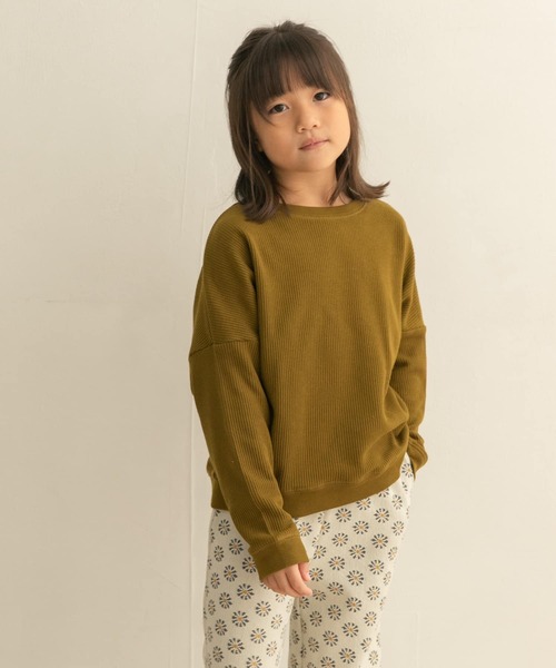 URBAN RESEARCH DOORS（アーバンリサーチドアーズ）の「『親子リンク』タックスリーブロングTシャツ(KIDS)（Tシャツ/カットソー・キッズ・オフホワイト/イエロー系その他・120/105/135）」の7枚目の写真