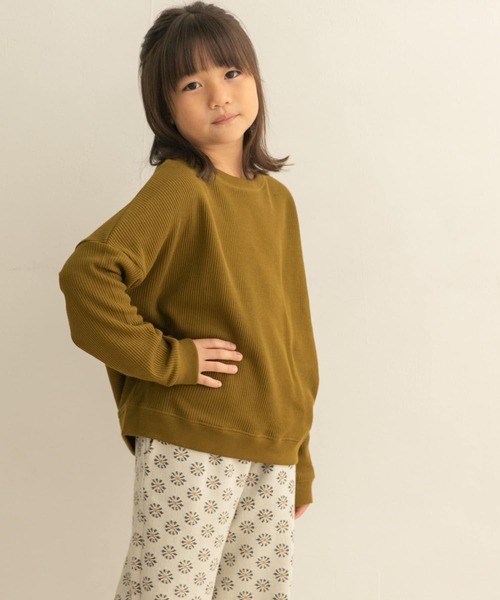 URBAN RESEARCH DOORS（アーバンリサーチドアーズ）の「『親子リンク』タックスリーブロングTシャツ(KIDS)（Tシャツ/カットソー・キッズ・オフホワイト/イエロー系その他・120/105/135）」の13枚目の写真