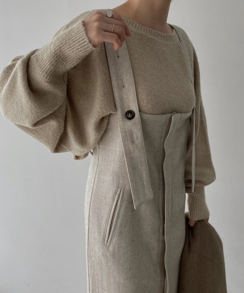 WILLFULLY（ウィルフリー）の「wool hang back loop 3way skirt  