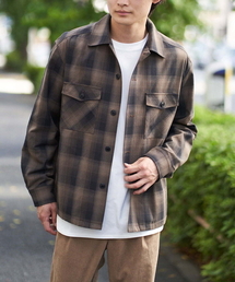 a.v.v | チェック柄CPOワイドジャケット(カバーオール)