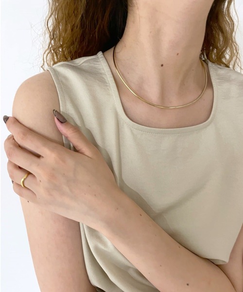 mystic（ミスティック）の「[eau un bijou] thin (choker)（ネックレス・レディース・ゴールド・ONE SIZE）」の7枚目の写真