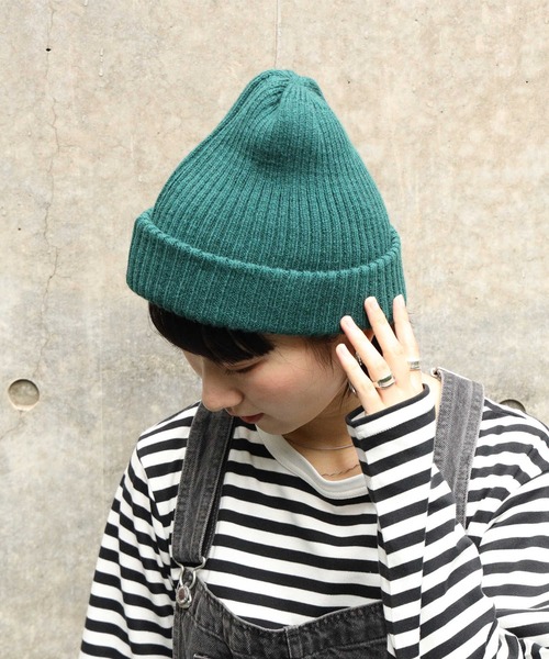 HONEYSUCKLE ROSE(ハニーサックルローズ)の「【HONEYSUCKLE ROSE】HRムジカラーワッチ(ニットキャップ/ビーニー・レディース・オレンジ/グレー/パープル/グリーン/ブラック/ベージュ・フリー)」の10枚目の写真