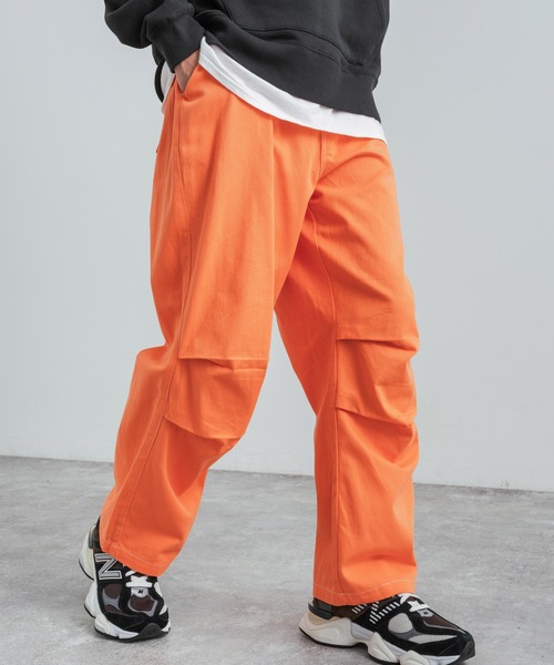 Rocky Monroe(ロッキーモンロー)の「ワイドシルエット コットンツイルバルーンスノーパンツ(カーゴパンツ・メンズ・ブルー/ベージュ/ブラック/マスタード/オレンジ/グリーン/ホワイト・XL/M/L)」の7枚目の写真