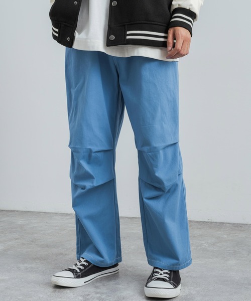 Rocky Monroe(ロッキーモンロー)の「ワイドシルエット コットンツイルバルーンスノーパンツ(カーゴパンツ・メンズ・ブルー/ベージュ/ブラック/マスタード/オレンジ/グリーン/ホワイト・XL/M/L)」の1枚目の写真