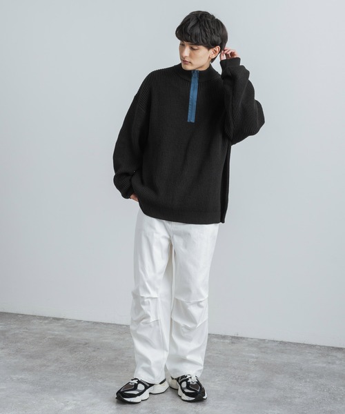Rocky Monroe(ロッキーモンロー)の「ワイドシルエット コットンツイルバルーンスノーパンツ(カーゴパンツ・メンズ・ブルー/ベージュ/ブラック/マスタード/オレンジ/グリーン/ホワイト・XL/M/L)」の10枚目の写真