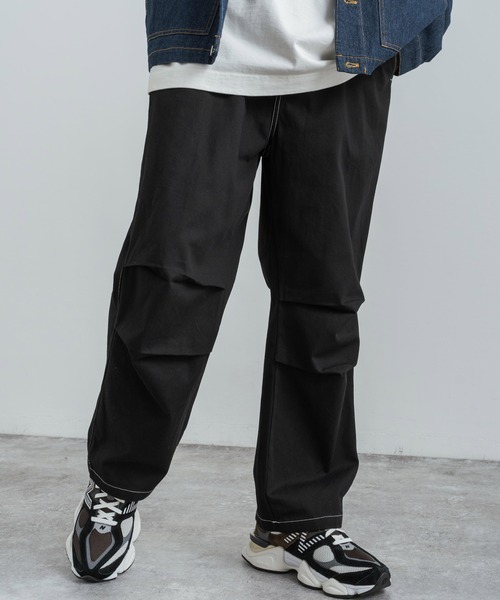 Rocky Monroe(ロッキーモンロー)の「ワイドシルエット コットンツイルバルーンスノーパンツ(カーゴパンツ・メンズ・ブルー/ベージュ/ブラック/マスタード/オレンジ/グリーン/ホワイト・XL/M/L)」の12枚目の写真