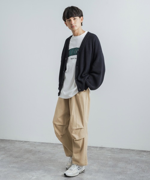 Rocky Monroe(ロッキーモンロー)の「ワイドシルエット コットンツイルバルーンスノーパンツ(カーゴパンツ・メンズ・ブルー/ベージュ/ブラック/マスタード/オレンジ/グリーン/ホワイト・XL/M/L)」の17枚目の写真