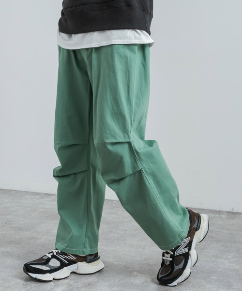 Rocky Monroe(ロッキーモンロー)の「ワイドシルエット コットンツイルバルーンスノーパンツ(カーゴパンツ・メンズ・ブルー/ベージュ/ブラック/マスタード/オレンジ/グリーン/ホワイト・XL/M/L)」の18枚目の写真