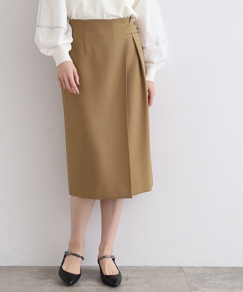 INDIVI（インディヴィ）の「◇【日本製/UVケア】ウール混ラップ風  