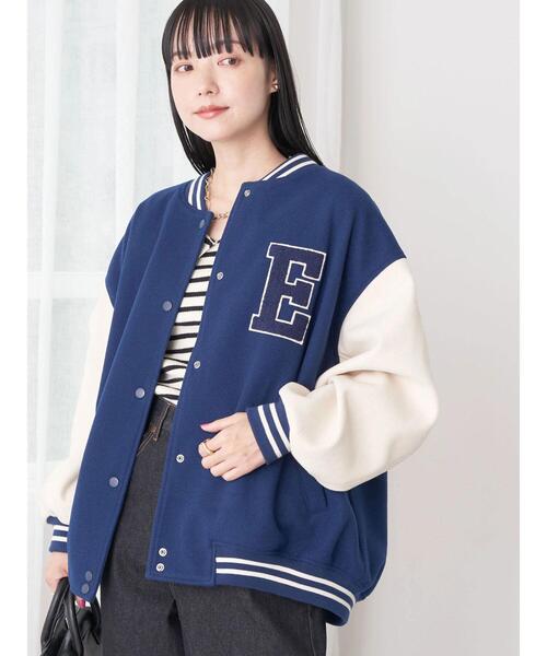 earth music&ecology（アースミュージックアンドエコロジー）の「ワッペンスタジャン（スタジャン・レディース・レッド/ネイビー/グリーン・FREE）」の12枚目の写真