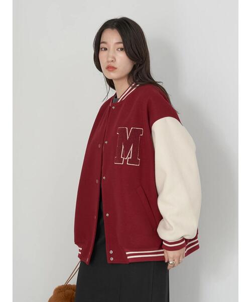 earth music&ecology（アースミュージックアンドエコロジー）の「ワッペンスタジャン（スタジャン・レディース・レッド/ネイビー/グリーン・FREE）」の14枚目の写真