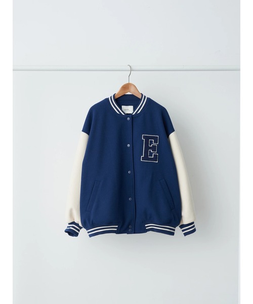 earth music&ecology（アースミュージックアンドエコロジー）の「ワッペンスタジャン（スタジャン・レディース・レッド/ネイビー/グリーン・FREE）」の8枚目の写真