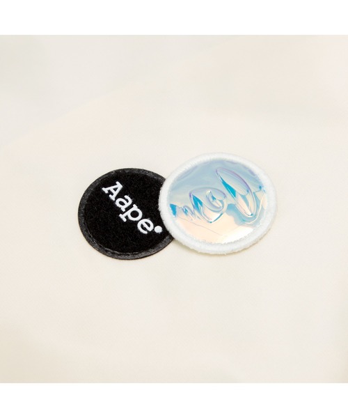 AAPE BY A BATHING APE（エーエイプバイアベイシングエイプ）の「AAPE LIGHT WEIGHT JACKET（スタジャン・レディース・ダークグレー/アイボリー・XX-SMALL/X-SMALL）」の4枚目の写真