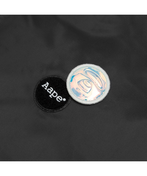 AAPE BY A BATHING APE（エーエイプバイアベイシングエイプ）の「AAPE LIGHT WEIGHT JACKET（スタジャン・レディース・ダークグレー/アイボリー・XX-SMALL/X-SMALL）」の8枚目の写真