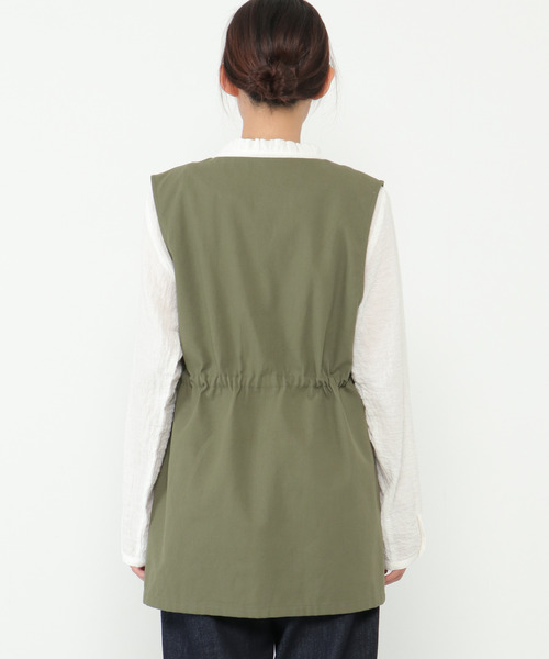 LBC（エルビーシー）の「ミリタリーベスト（ベスト・レディース・ベージュ/ダークオリーブ・M/L）」の21枚目の写真