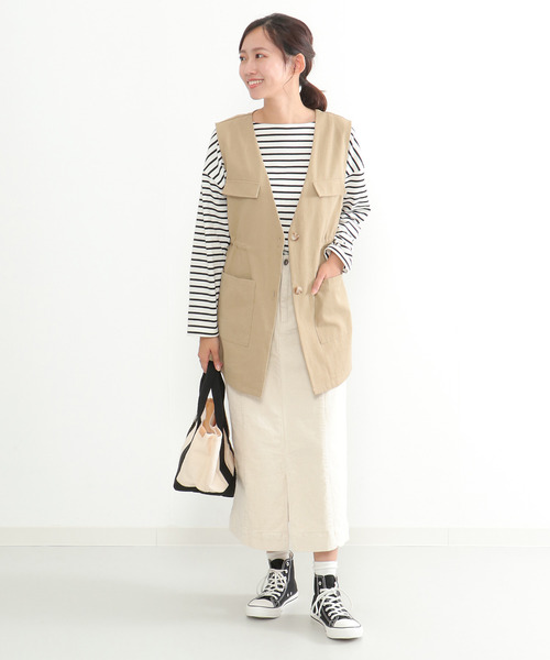 LBC（エルビーシー）の「ミリタリーベスト（ベスト・レディース・ベージュ/ダークオリーブ・M/L）」の20枚目の写真