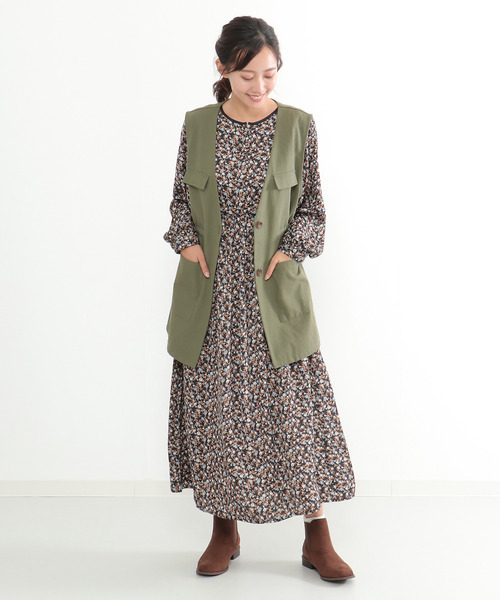 LBC（エルビーシー）の「ミリタリーベスト（ベスト・レディース・ベージュ/ダークオリーブ・M/L）」の15枚目の写真