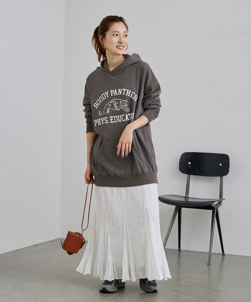 FRAMeWORK(フレームワーク)の「【MIXTA/ミクスタ】BOODY PANTHER フーディ(パーカー・レディース・ブラック/アイボリー/チョコ・FREE)」の5枚目の写真