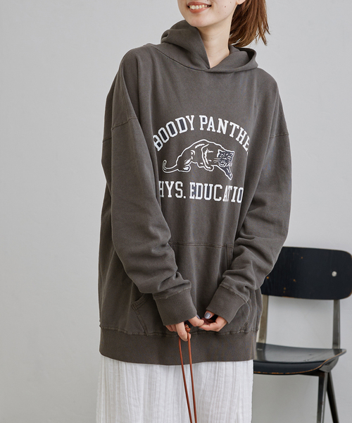 FRAMeWORK(フレームワーク)の「【MIXTA/ミクスタ】BOODY PANTHER フーディ(パーカー・レディース・ブラック/アイボリー/チョコ・FREE)」の9枚目の写真