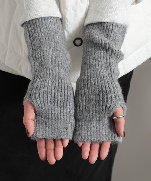 セール】【SETUP7】カシミヤタッチアクリルニットウォーマー SNBD