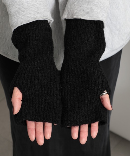 セール】【SETUP7】カシミヤタッチアクリルニットウォーマー SNBD