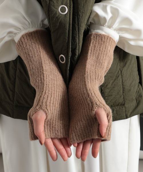 セール】【SETUP7】カシミヤタッチアクリルニットウォーマー SNBD