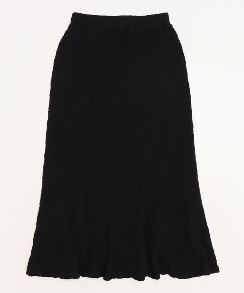 LOWRYS FARM（ローリーズファーム）の「フクレジャガードフレアスカート　173671（スカート・レディース・アイボリー/ブラック/ブラウン・FREE）」の4枚目の写真