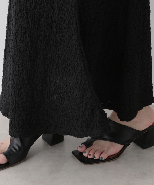 LOWRYS FARM（ローリーズファーム）の「フクレジャガードフレアスカート　173671（スカート・レディース・アイボリー/ブラック/ブラウン・FREE）」の8枚目の写真