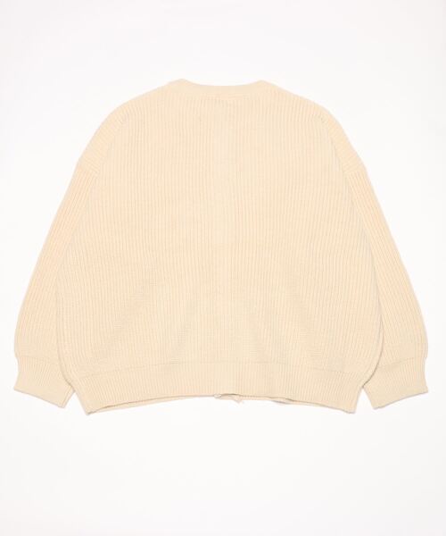 Brownie（ブラウニー）の「Brownie カラフルニット畦編みルーズカーディガン（カーディガン/ボレロ・レディース・グリーン/レッド/イエロー/ブルー/アイボリー・FREE）」の6枚目の写真