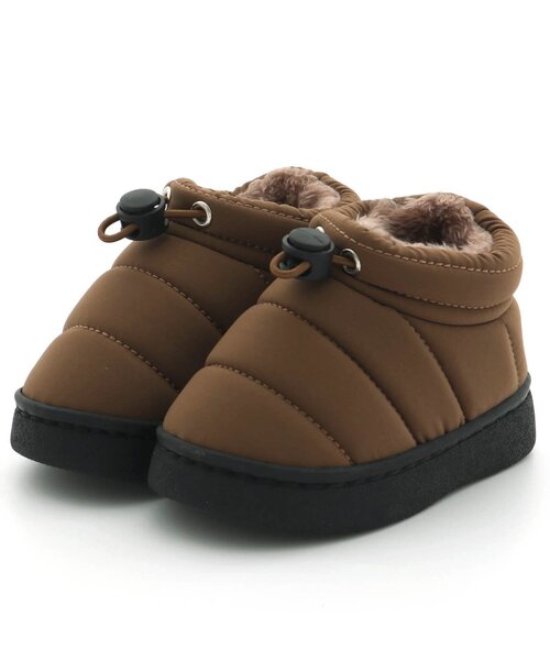 Ampersand(アンパサンド)の「中綿ブーツベビー(ベビーシューズ/ベビーソックス・キッズ・カーキ/ブラック/ベージュ/ネイビー/グレー・15 /14)」の4枚目の写真