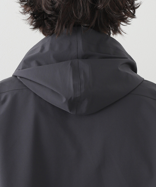 BAMBOO SHOOTS（バンブーシュート）の「【BAMBOO SHOOTS/バンブーシュート】3LAYER SHIRT JACKET w/HOOD（ブルゾン・メンズ・ブラック・MEDIUM/LARGE）」の7枚目の写真