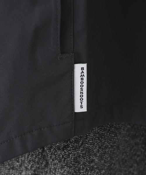 BAMBOO SHOOTS（バンブーシュート）の「【BAMBOO SHOOTS/バンブーシュート】3LAYER SHIRT JACKET w/HOOD（ブルゾン・メンズ・ブラック・MEDIUM/LARGE）」の13枚目の写真