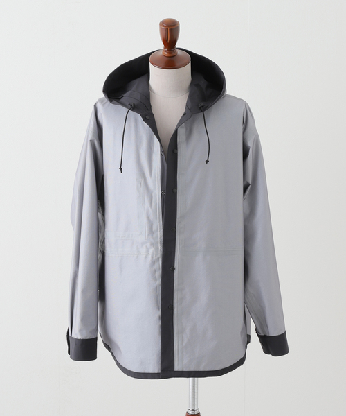 BAMBOO SHOOTS（バンブーシュート）の「【BAMBOO SHOOTS/バンブーシュート】3LAYER SHIRT JACKET w/HOOD（ブルゾン・メンズ・ブラック・MEDIUM/LARGE）」の15枚目の写真