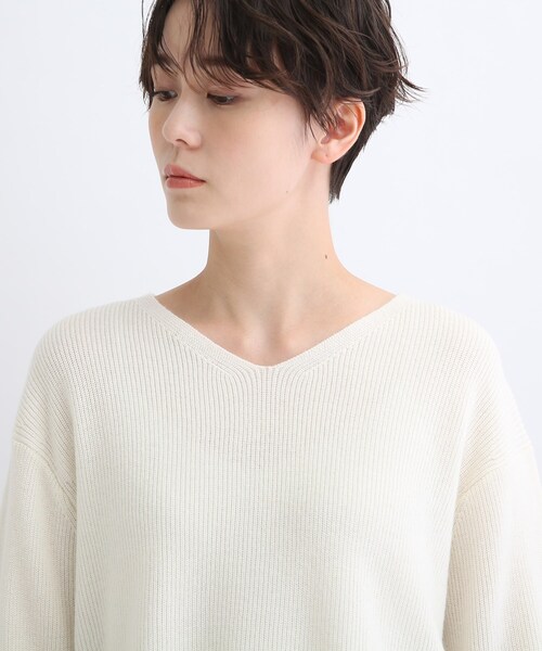 INDIVI（インディヴィ）の「◆【イチオシ!/2点セット】ニット&プリーツスカート セットアップ（ニット/セーター・レディース・ブラック/ネイビー/オフホワイト/グレー系4/ダークグリーン系6/ライトベージュ・05/13/15 /19/36/38/40/03）」の12枚目の写真
