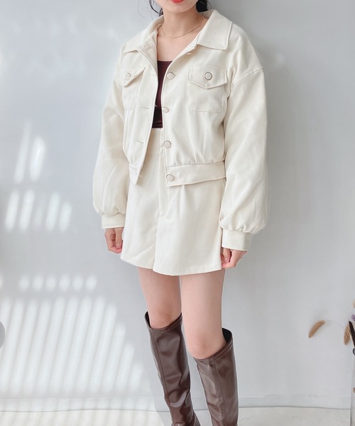 AS KNOW AS plus(アズノゥアズプラス)の「♪SETも 中綿キルトブルゾン セットアップ可能(ブルゾン・レディース・ブラック系その他/アイボリー/サックスブルー/ベージュ系その他・FREE)」の8枚目の写真