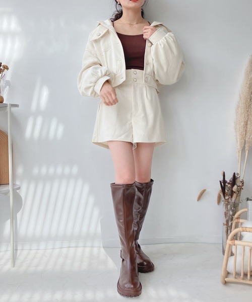 AS KNOW AS plus(アズノゥアズプラス)の「♪SETも 中綿キルトブルゾン セットアップ可能(ブルゾン・レディース・ブラック系その他/アイボリー/サックスブルー/ベージュ系その他・FREE)」の9枚目の写真