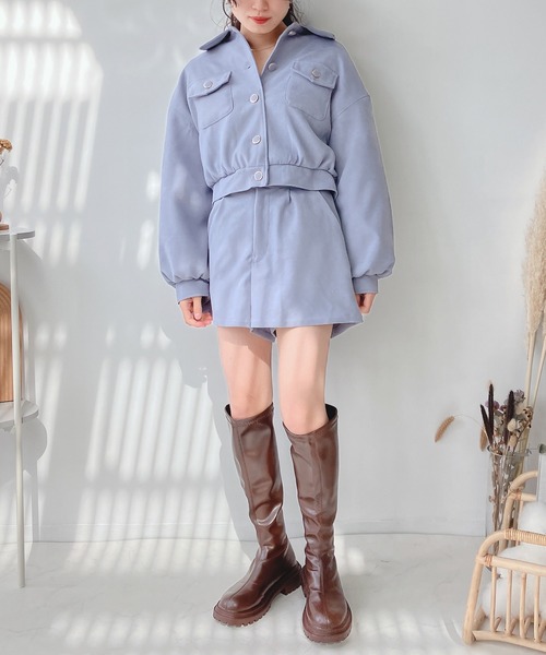 AS KNOW AS plus(アズノゥアズプラス)の「♪SETも 中綿キルトブルゾン セットアップ可能(ブルゾン・レディース・ブラック系その他/アイボリー/サックスブルー/ベージュ系その他・FREE)」の10枚目の写真