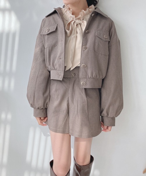 AS KNOW AS plus(アズノゥアズプラス)の「♪SETも 中綿キルトブルゾン セットアップ可能(ブルゾン・レディース・ブラック系その他/アイボリー/サックスブルー/ベージュ系その他・FREE)」の13枚目の写真