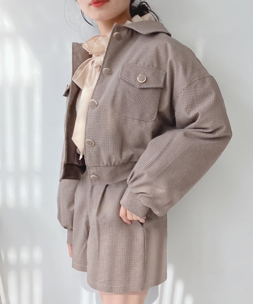 AS KNOW AS plus(アズノゥアズプラス)の「♪SETも 中綿キルトブルゾン セットアップ可能(ブルゾン・レディース・ブラック系その他/アイボリー/サックスブルー/ベージュ系その他・FREE)」の14枚目の写真