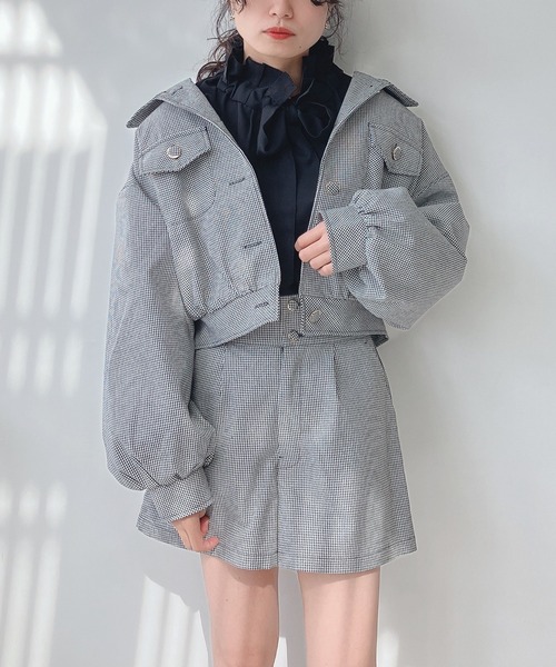 AS KNOW AS plus(アズノゥアズプラス)の「♪SETも 中綿キルトブルゾン セットアップ可能(ブルゾン・レディース・ブラック系その他/アイボリー/サックスブルー/ベージュ系その他・FREE)」の16枚目の写真