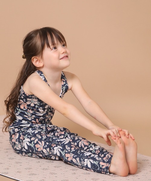BRANSHES（ブランシェス）の「【YOGA/ヨガ】大花柄レギンス（レギンス/スパッツ・キッズ・ピンク/ネイビー/ブルー・110/120/140/130/150）」の6枚目の写真