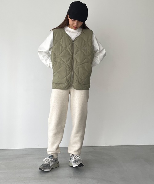 CANAL JEAN（キャナルジーン）の「arc(アーク) 起毛スウェットパンツ（スウェットパンツ・レディース・ヘザーグレー/オートミール・ONE SIZE）」の8枚目の写真