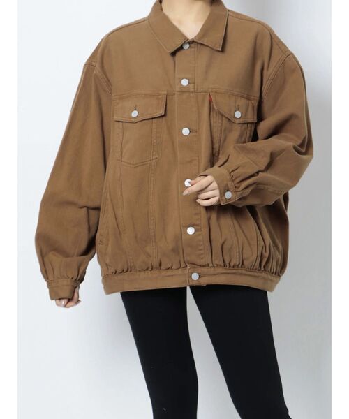 jouetie(ジュエティ)の「ルーズデニムジャケット(デニムジャケット・レディース・ブラック/ブルー/ブラウン・MEDIUM)」の7枚目の写真