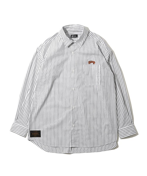 Subciety（サブサエティ）の「LOOSE SILHOUETTE STRIPE SHIRT（シャツ/ブラウス・メンズ・ホワイト/ブラック/ブルー/ホワイト×ブルー/ブルー系その他2/ホワイト系その他2/ブラック系その他/ホワイト系その他3・SMALL/MEDIUM/LARGE/X-LARGE）」の9枚目の写真